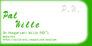 pal wille business card